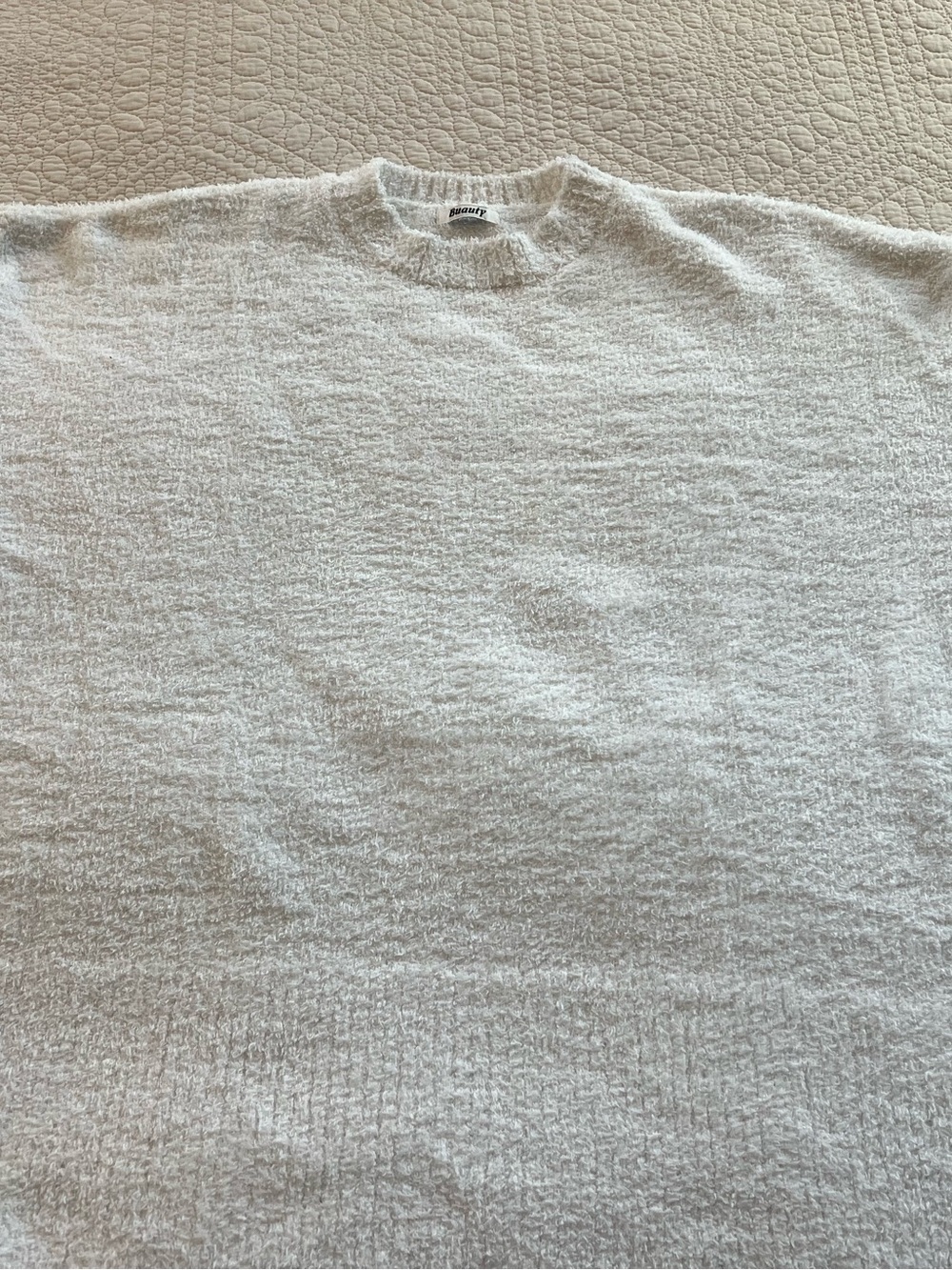 Madewell Men's Crewneck Sweater in Heather Light Gray